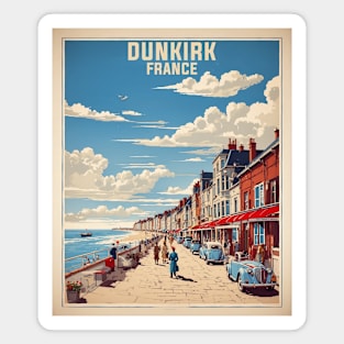 Dunkirk France Vintage Travel Poster Tourism Magnet